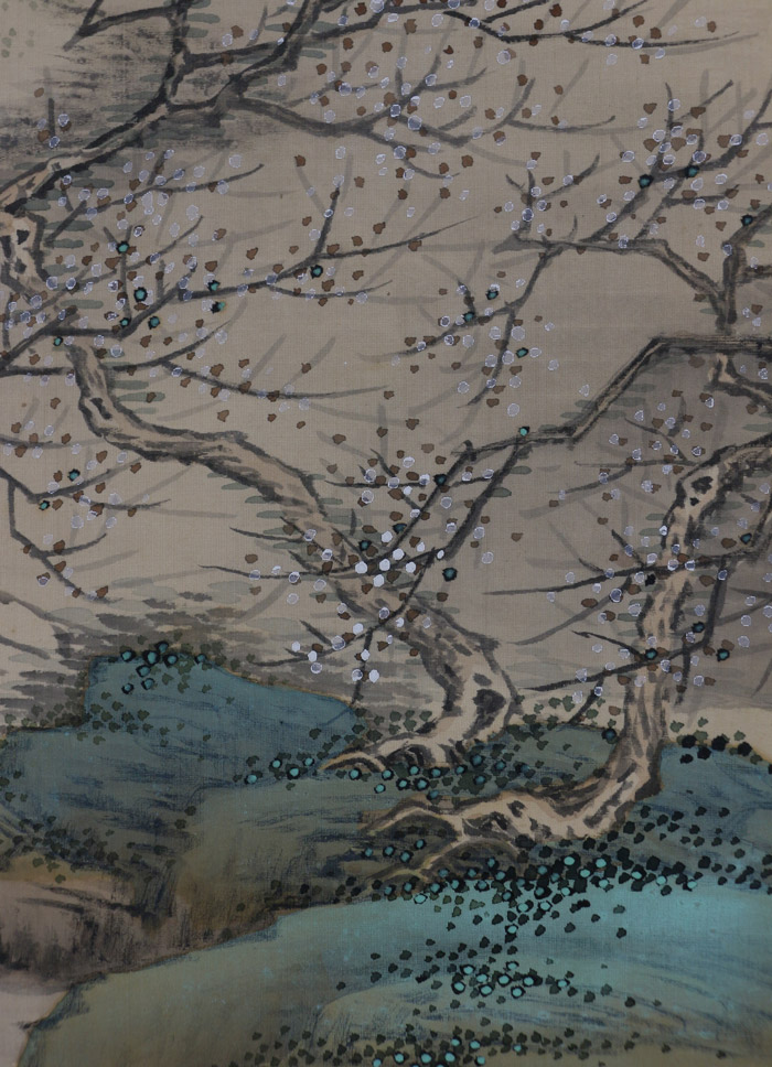 青緑梅花書屋｜新・古美術 高美堂（こうびどう）｜掛軸販売・通販