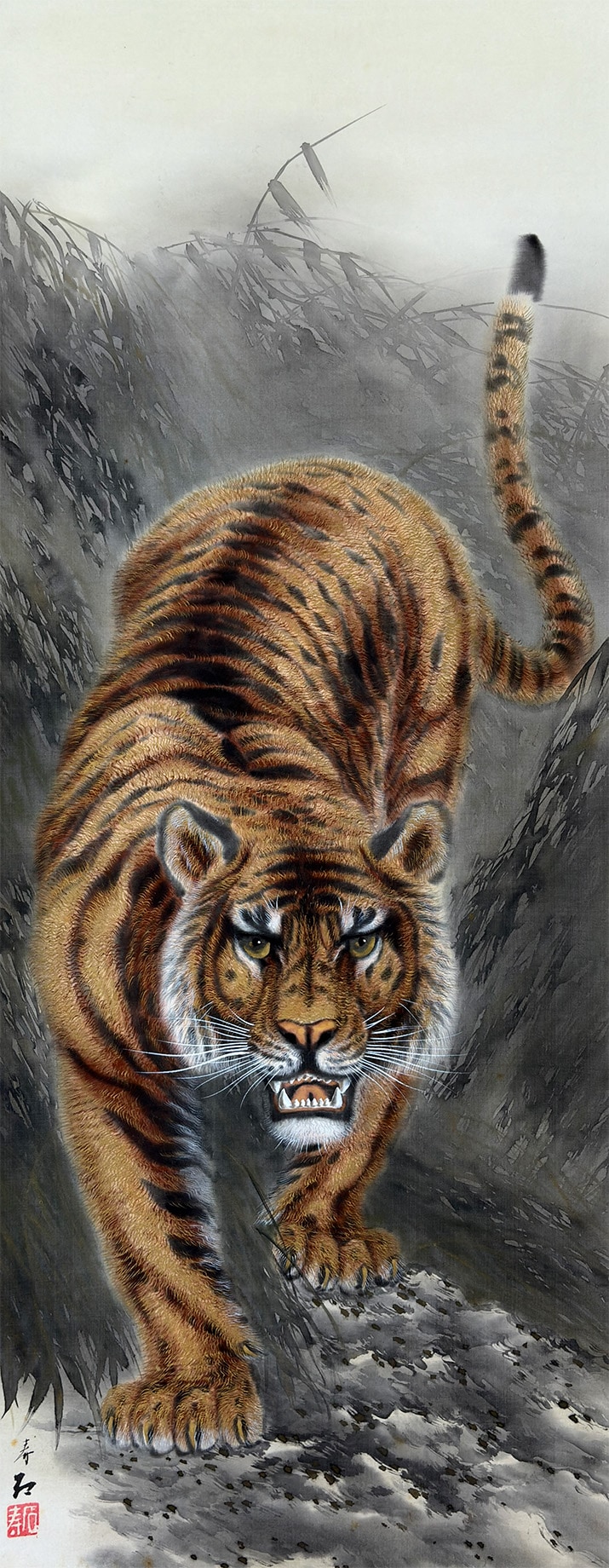 猛虎｜新・古美術 高美堂（こうびどう）｜掛軸販売・通販・買取｜骨董