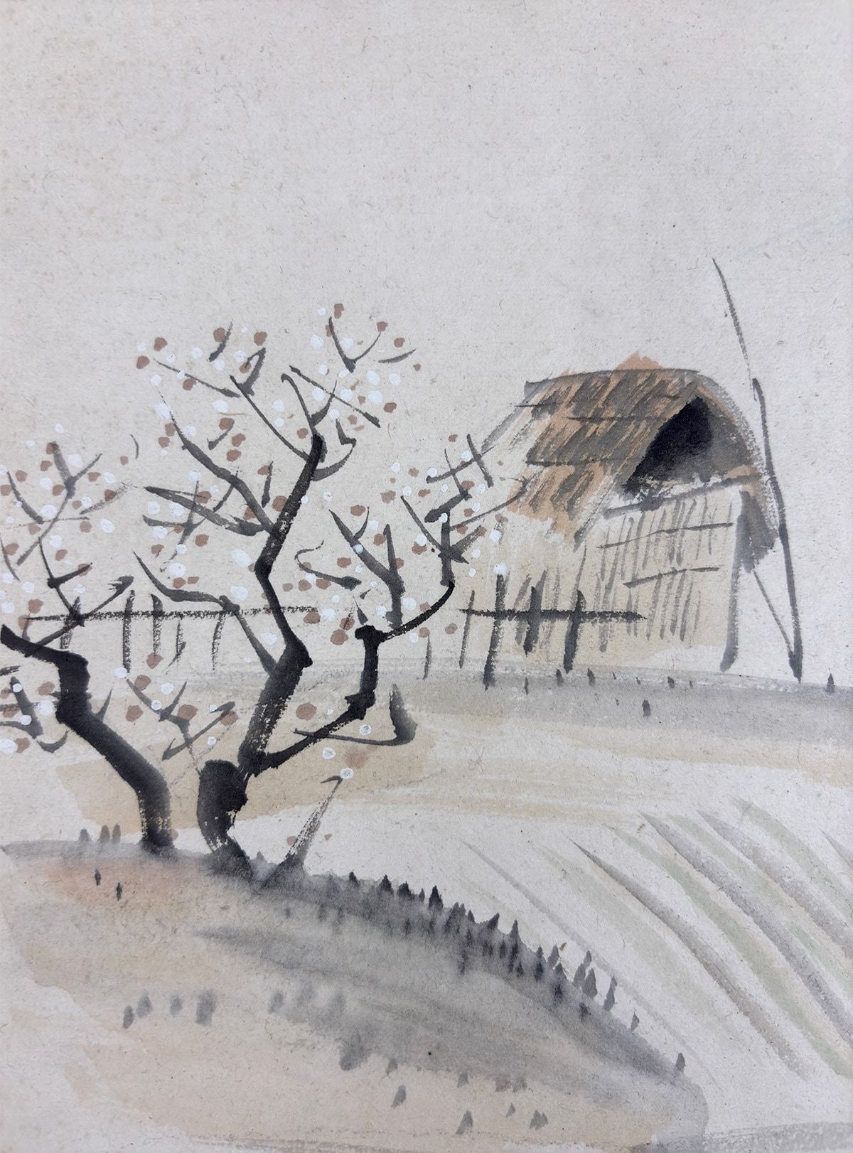 農村｜色紙｜新・古美術 高美堂（こうびどう）｜掛軸販売・通販・買取