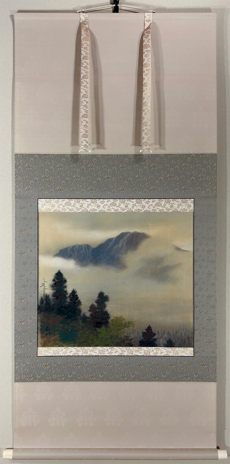 彩色山水｜新・古美術 高美堂（こうびどう）｜掛軸販売・通販・買取