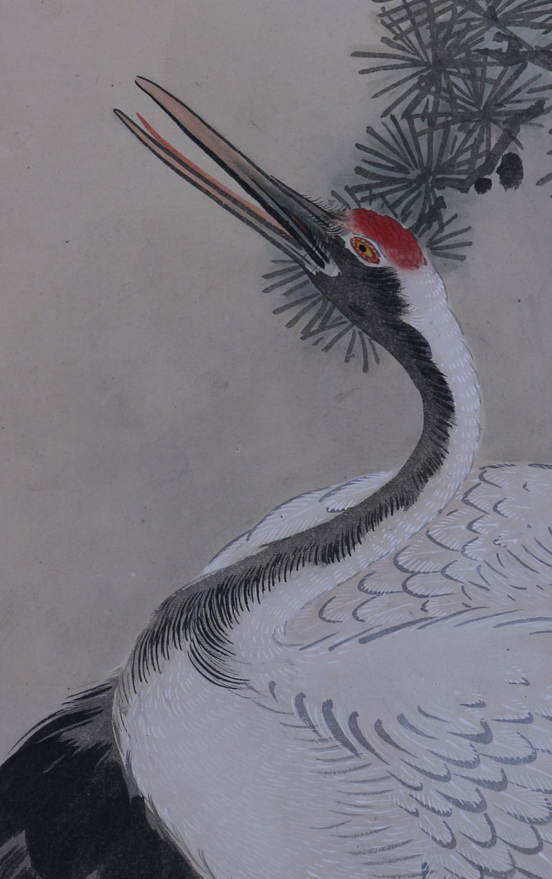 老松双鶴｜新・古美術 高美堂（こうびどう）｜掛軸販売・通販・買取