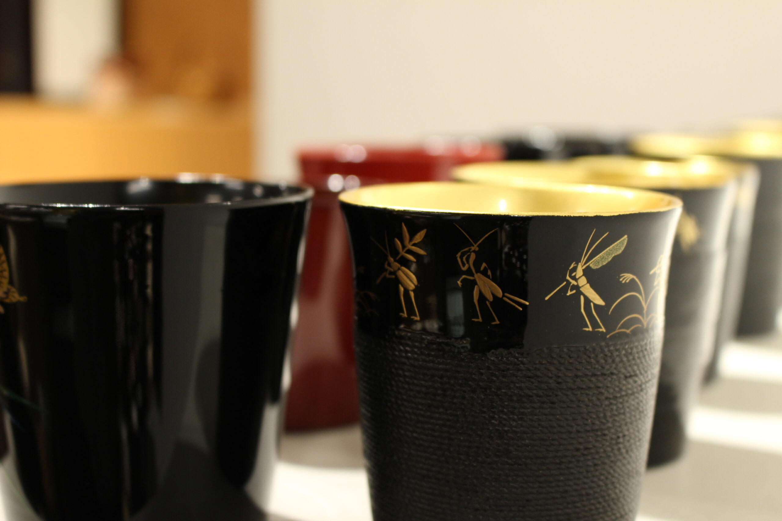 伝統工芸士 山本勝作 越前塗 おしぼり受け 5枚（未使用） 手技TEWAZA