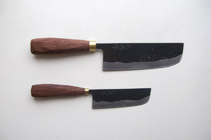 鍛冶職人 赤畠大徳 ｜ 黒打菜切包丁 165mm