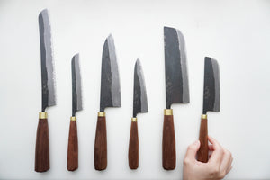 鍛冶職人 赤畠大徳 ｜ 黒打菜切包丁 165mm