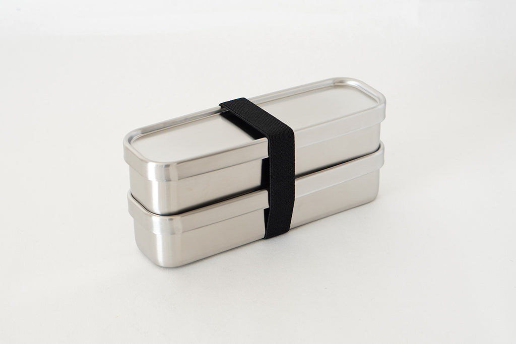 工房アイザワ ｜ 角長ランチボックス スリム2段 弁当箱 日本製