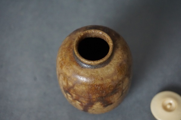 OL：05》 【石田陶春 丹波茶入】 三ツ入り箱 替仕覆付: Journal of