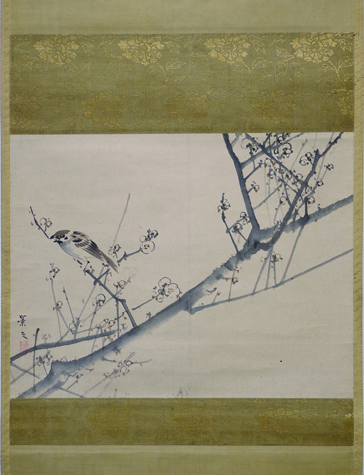 松村景文 梅枝雀図幅 | 弘和洞