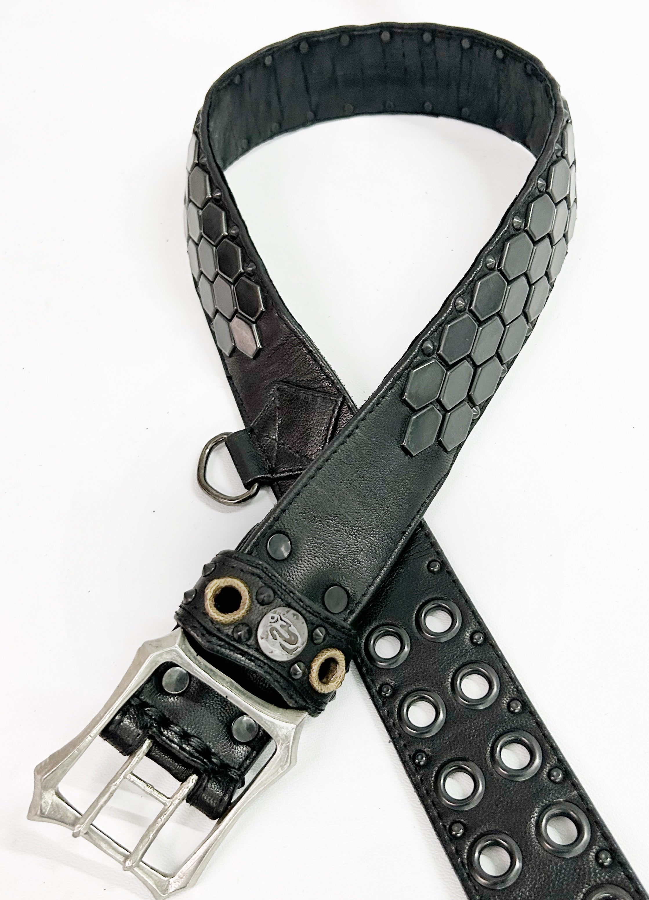 KMRii ケムリ 2402 BT-Black Honey ハニー スタッズ レザー ベルト