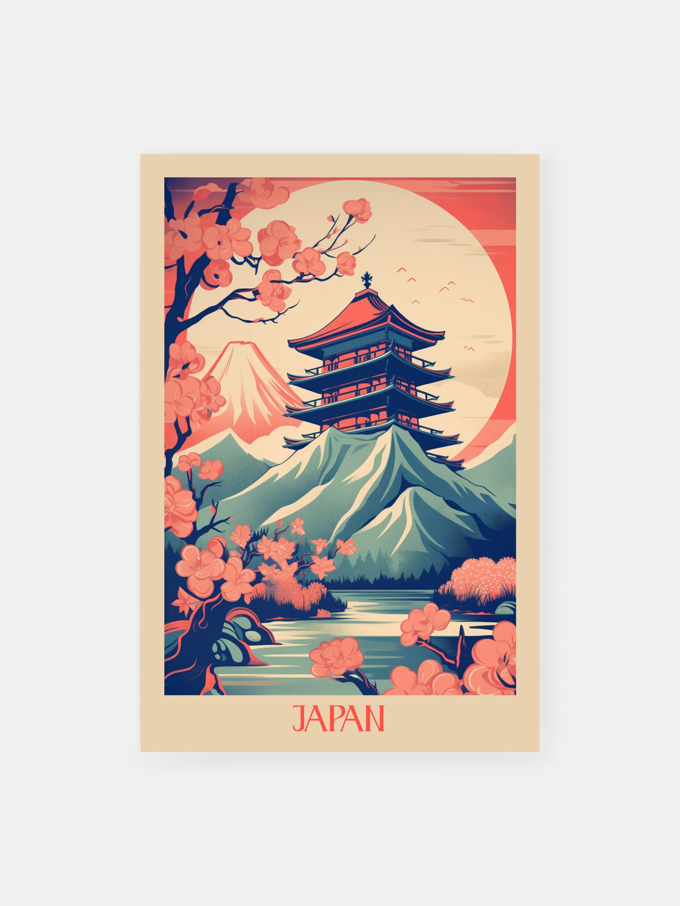 Japan Vintage Views Poster - Klumo Shop