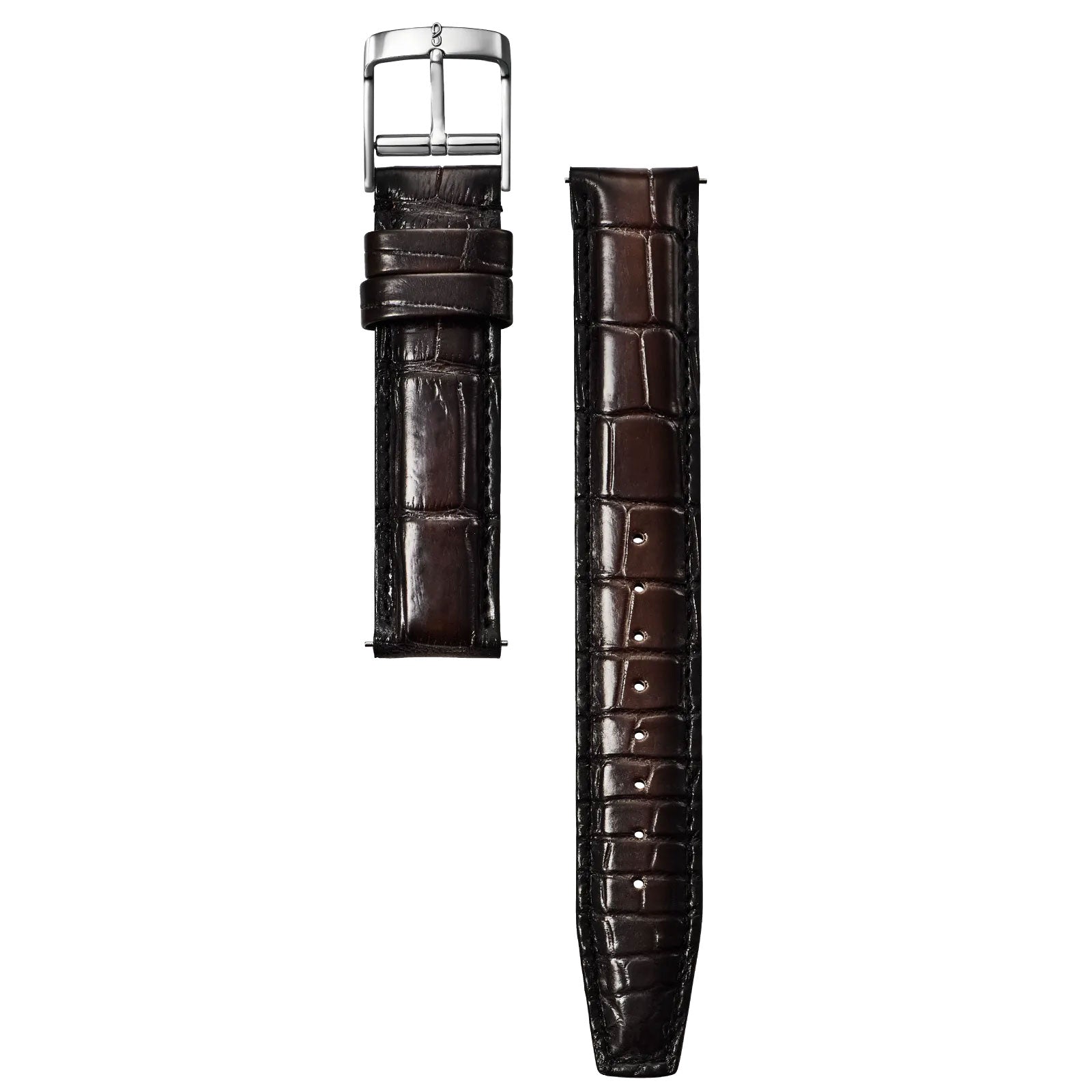 Knot S18-SFC-PBL 時計ベルト バンド パティーヌ仕上げ クロコダイル