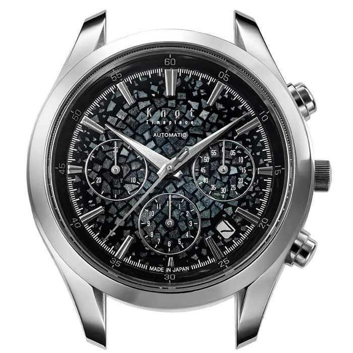 Knot ATC-40SVJRBK-R 機械式腕時計 メンズ 自動巻き ブラック 日本製