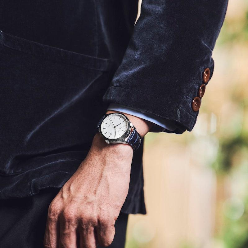 Knot S18-SFC-DB-L 時計ベルト バンド クロコダイル レザー 18mm