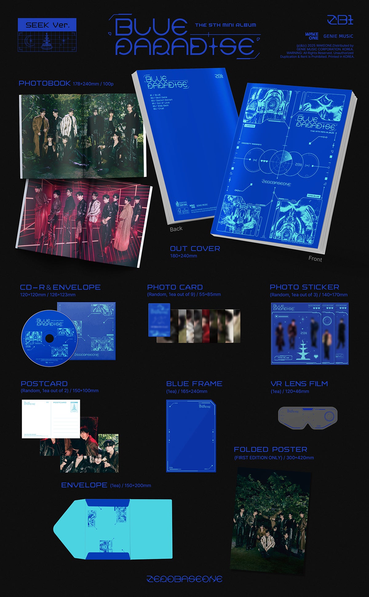 ZEROBASEONE - BLUE PARADISE (Photobook Ver) – K Stars