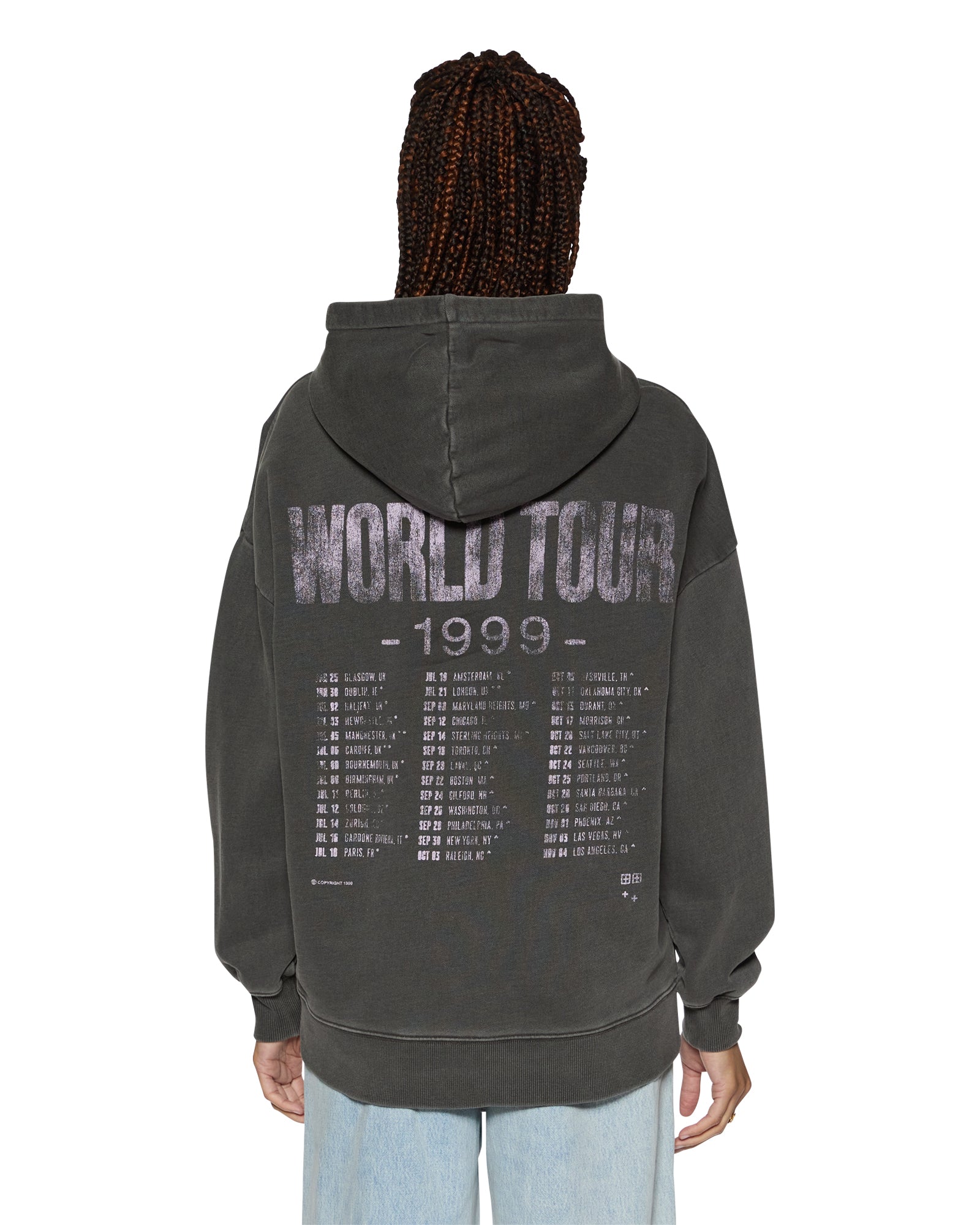 World Tour Oh G Charcoal Hoodie | Ksubi ++