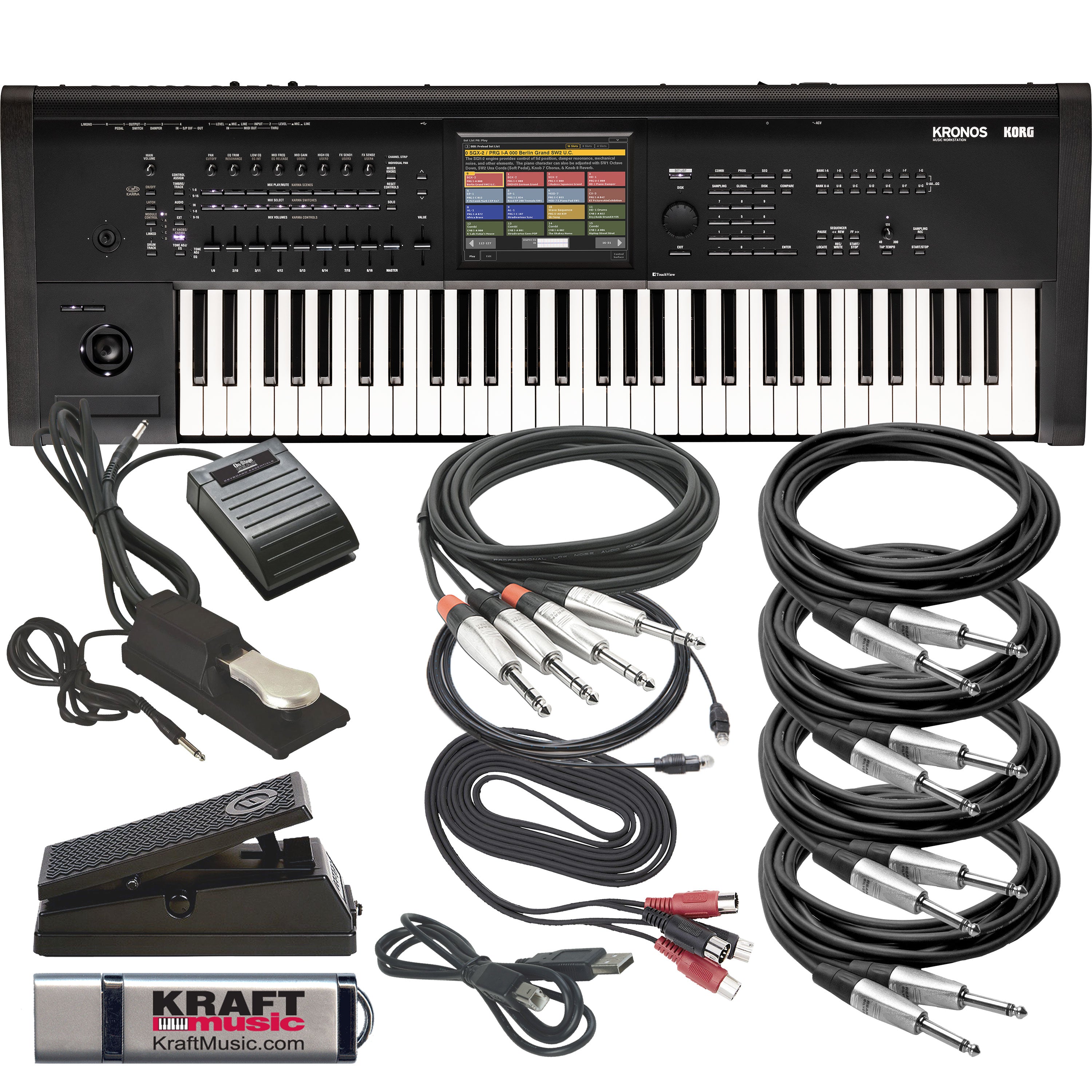 Korg Kronos 3 61-Key Music Workstation CABLE KIT – Kraft Music