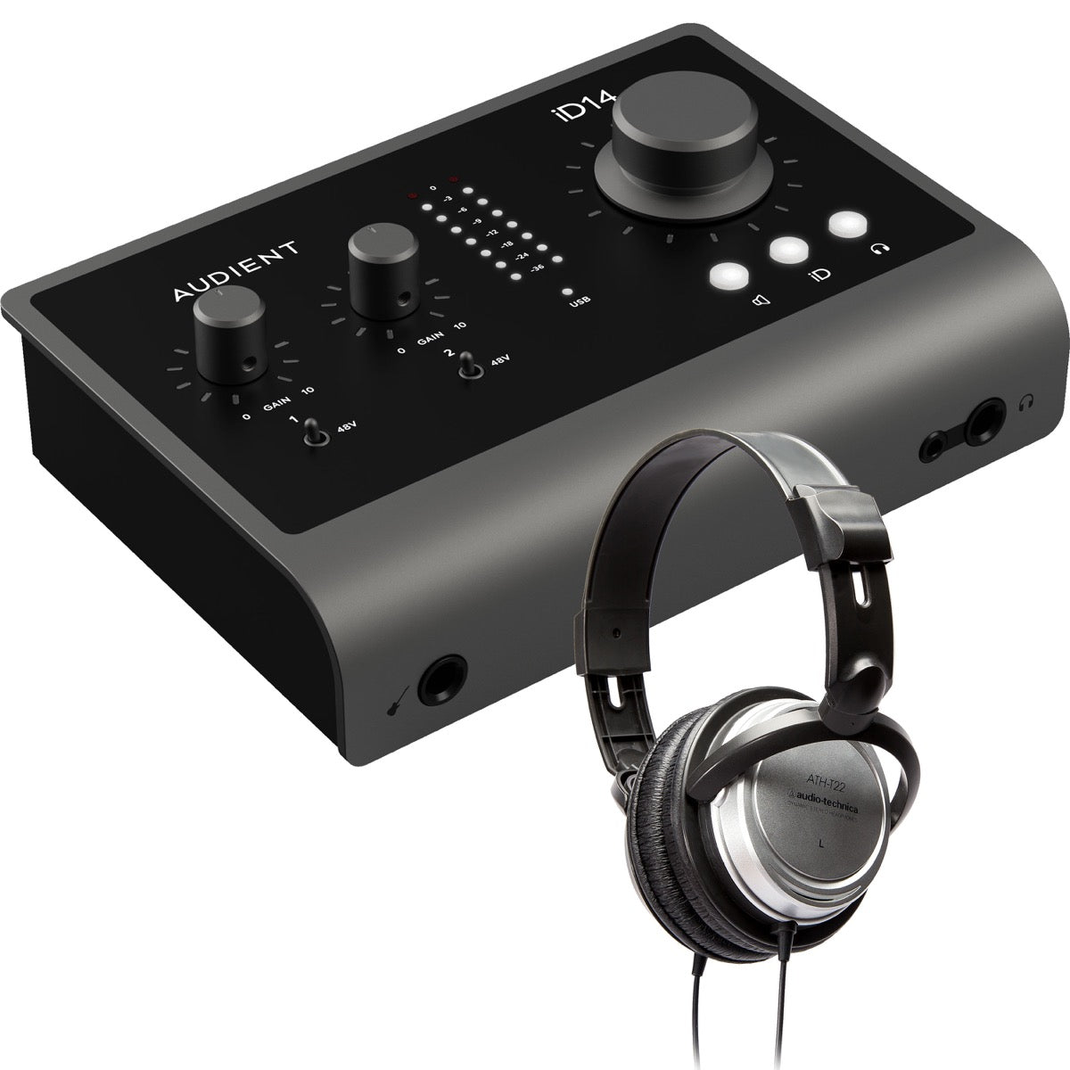 Audient iD14 MkII 10in/6out USB-C Audio Interface STUDIO KIT
