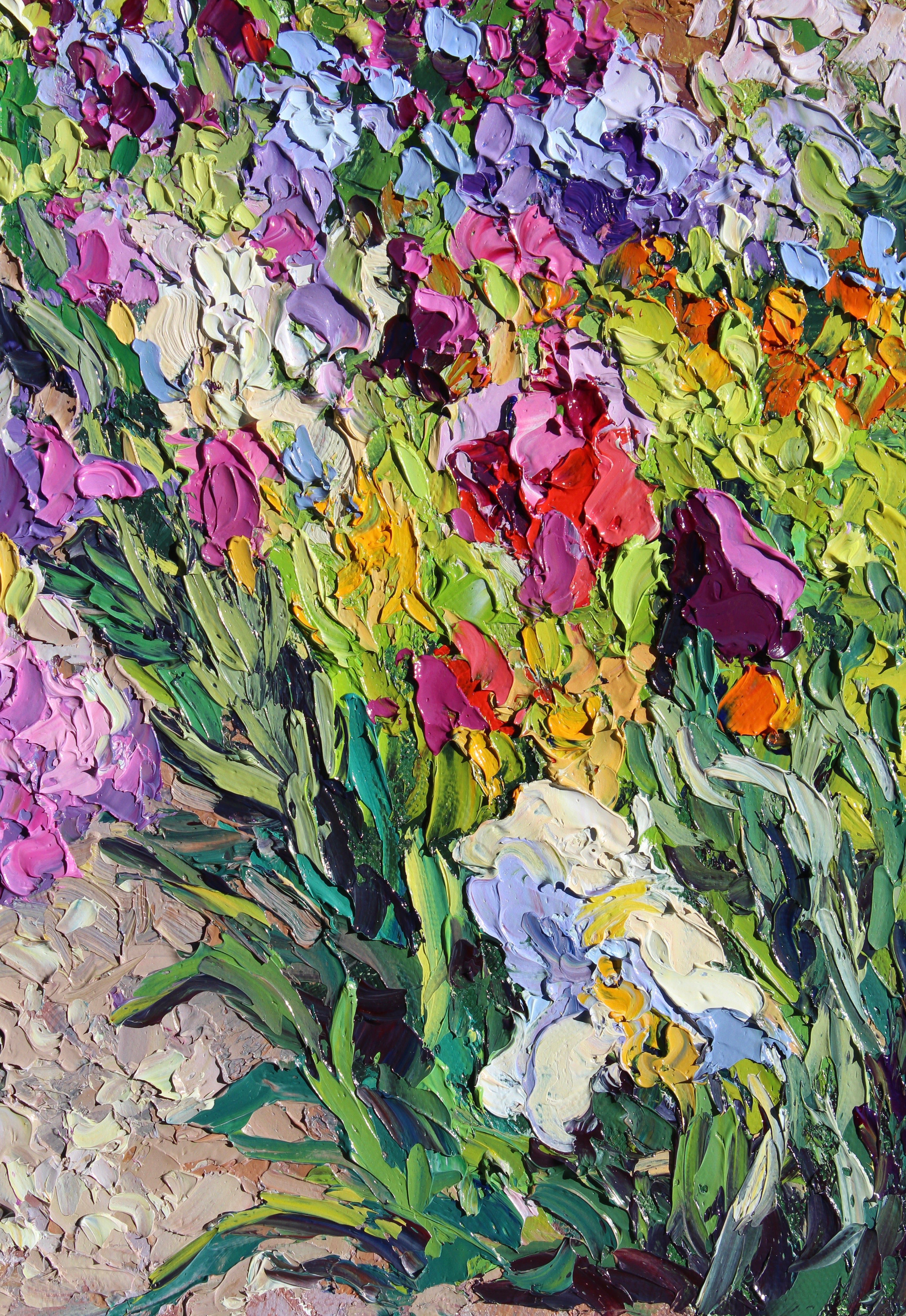 Monet's Flower Garden, An Original 14