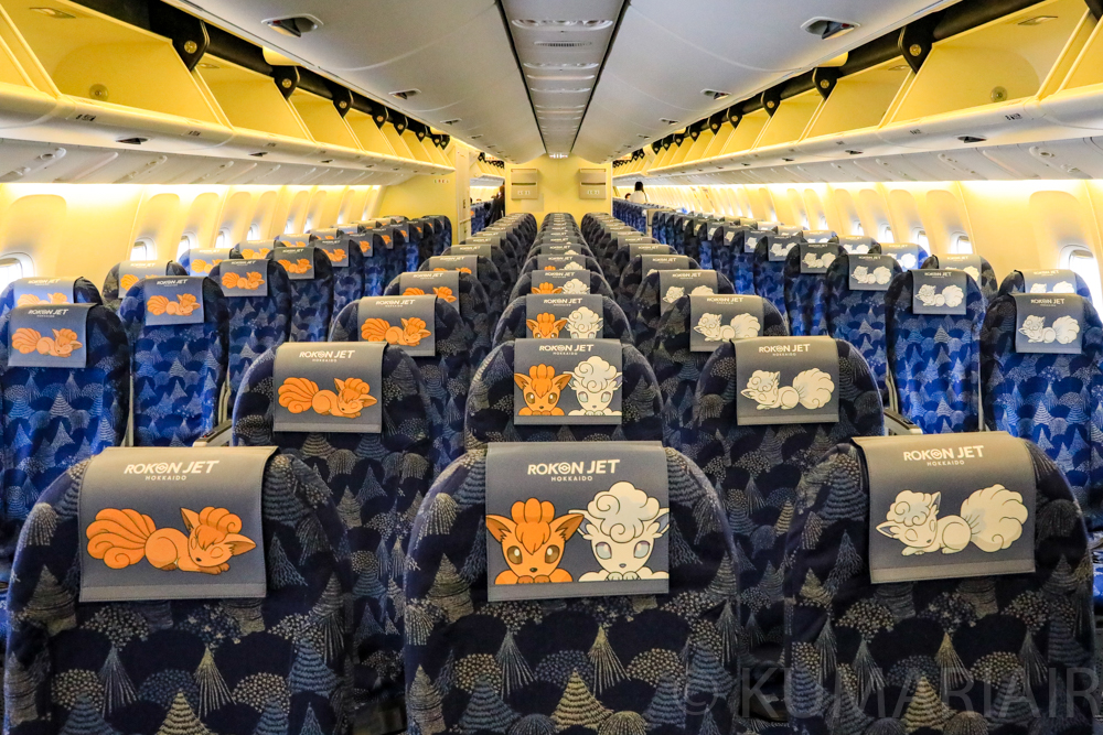 新千歳→羽田】エアドゥ（ADO）のポケモン特別塗装機「ロコンジェット