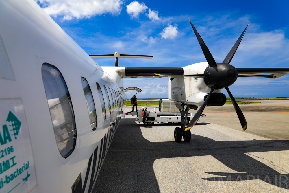 那覇→与論】唯一の沖縄県外路線！琉球エアコミューター(RAC)DHC8