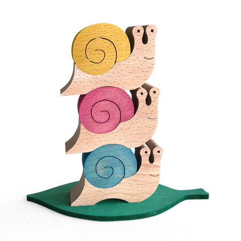 かたつむりくん 木のおもちゃ杢・MOKU