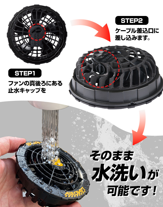 バートルエアークラフトAC370ファンユニット