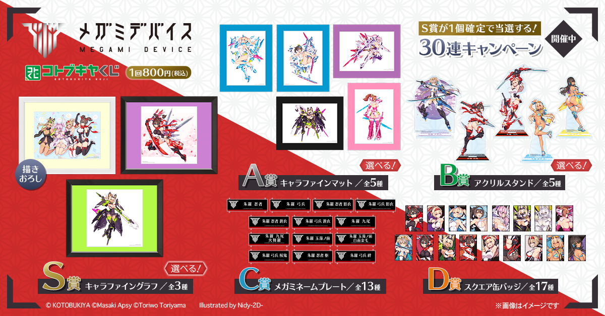 コトブキヤくじ メガミデバイス 朱羅カスタマイズ | コトブキヤくじ