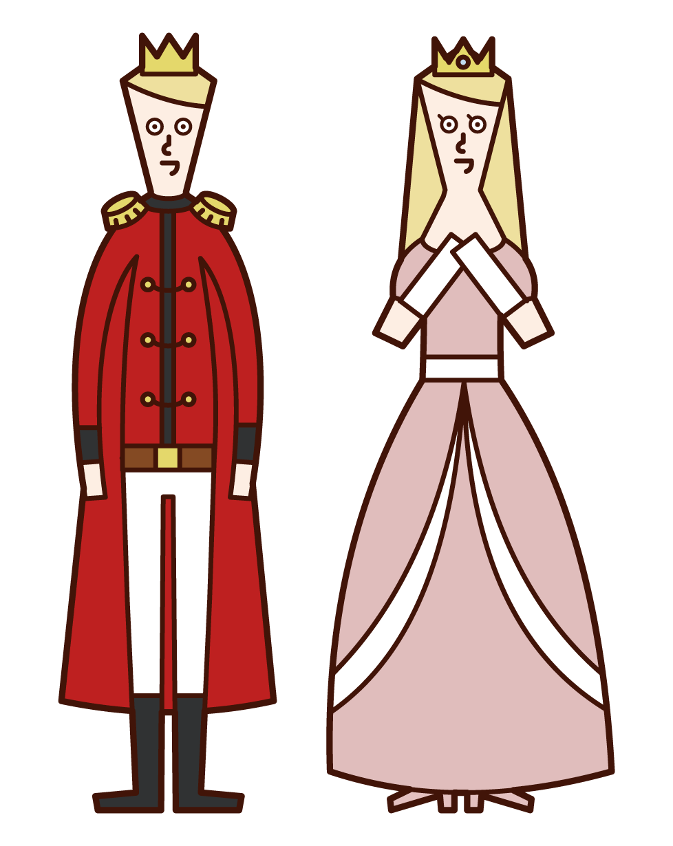 王子様とお姫様のイラスト – フリーイラスト素材集 KuKuKeKe