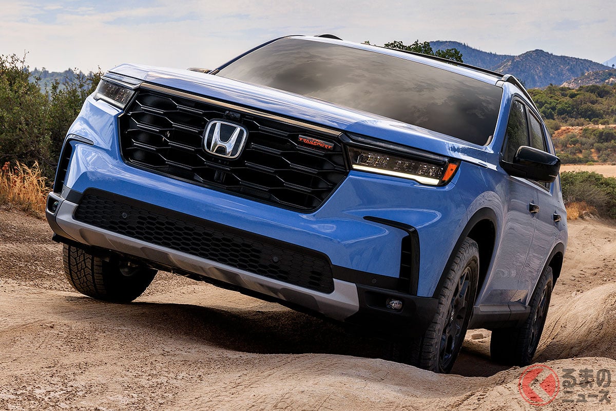 5m超え新型ホンダSUV「パイロット」米で発売！ 悪路ガチ4WD「トレイル
