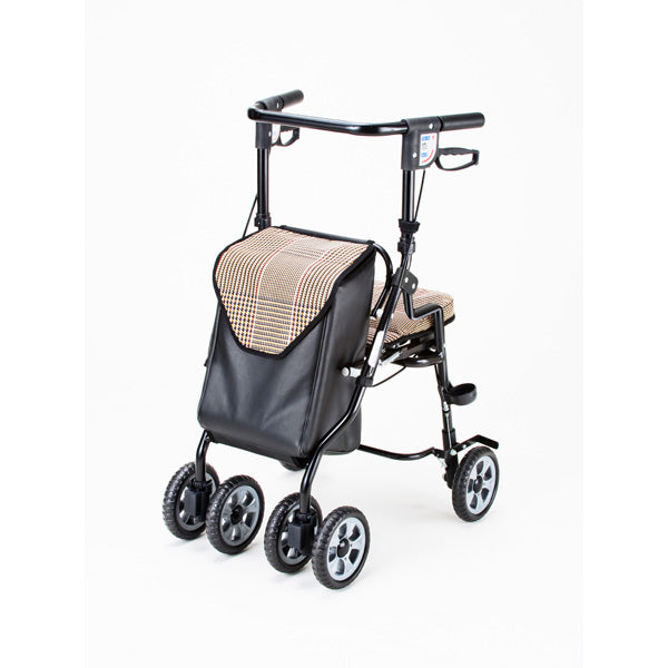 HM-355NF シルバーカー オアシス ローズ 黒チェック マキテック 手押し車