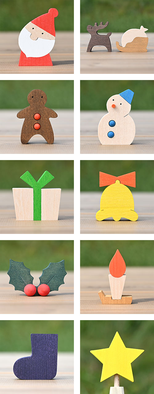 ステージツリー・クリスマス【ナチュラル】 森林工芸館｜木のおもちゃ