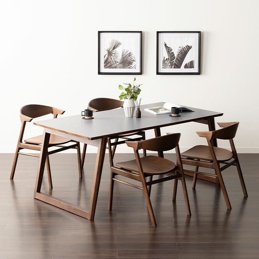 設置無料】幅165cm メラミン ダイニングテーブル ミキモク 木製 天然木