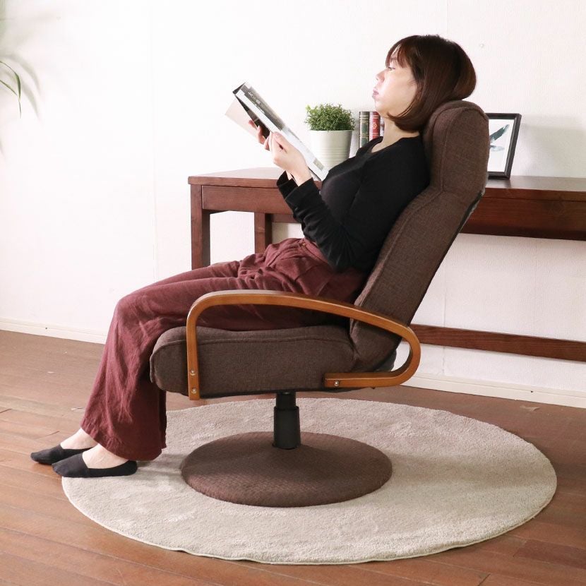 回転チェア 回転高座椅子 リクライニングチェア 座面ポケットコイル