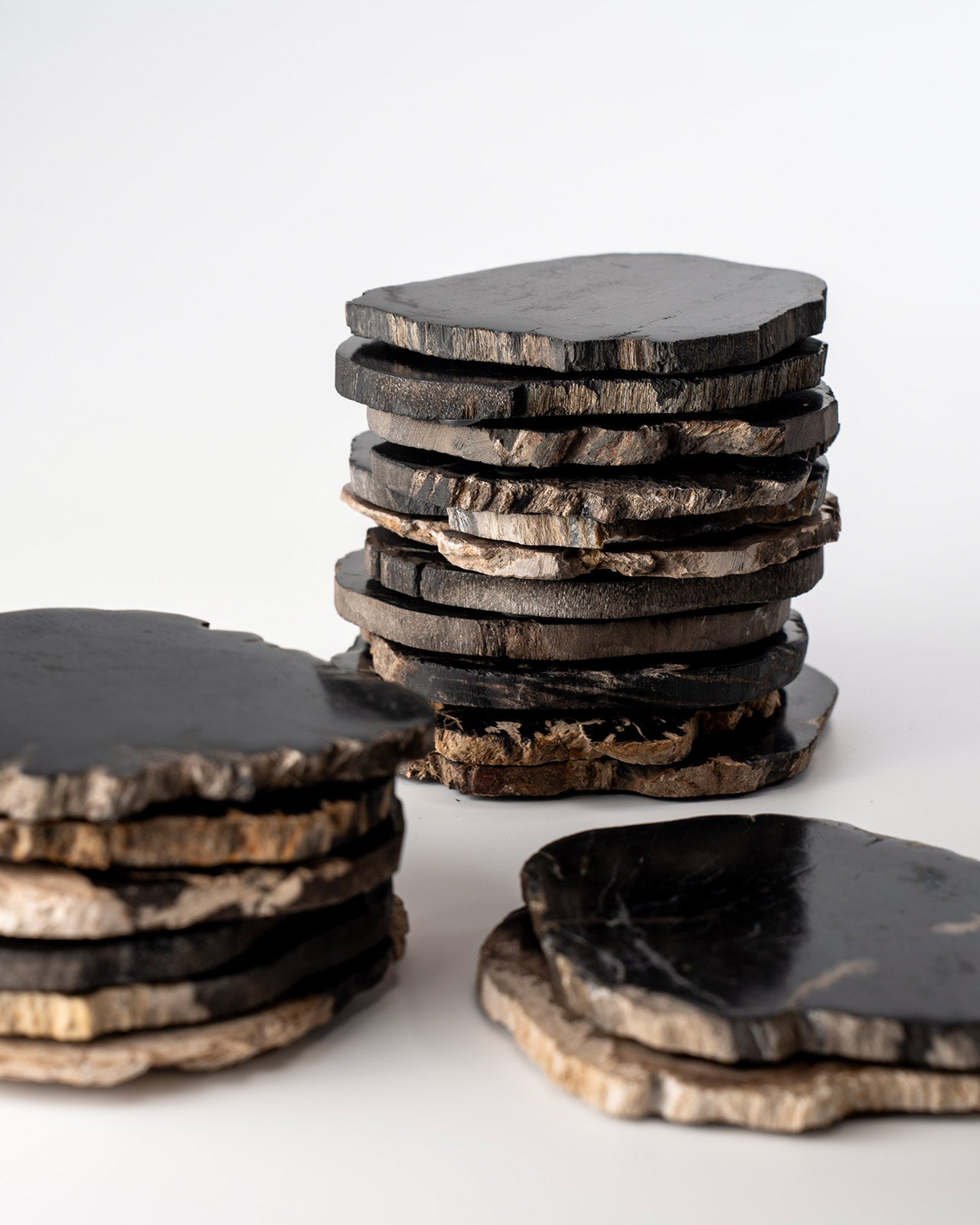 個体が選べる amabro 珪化木 ウッドコースター ブラック – くらすかたち