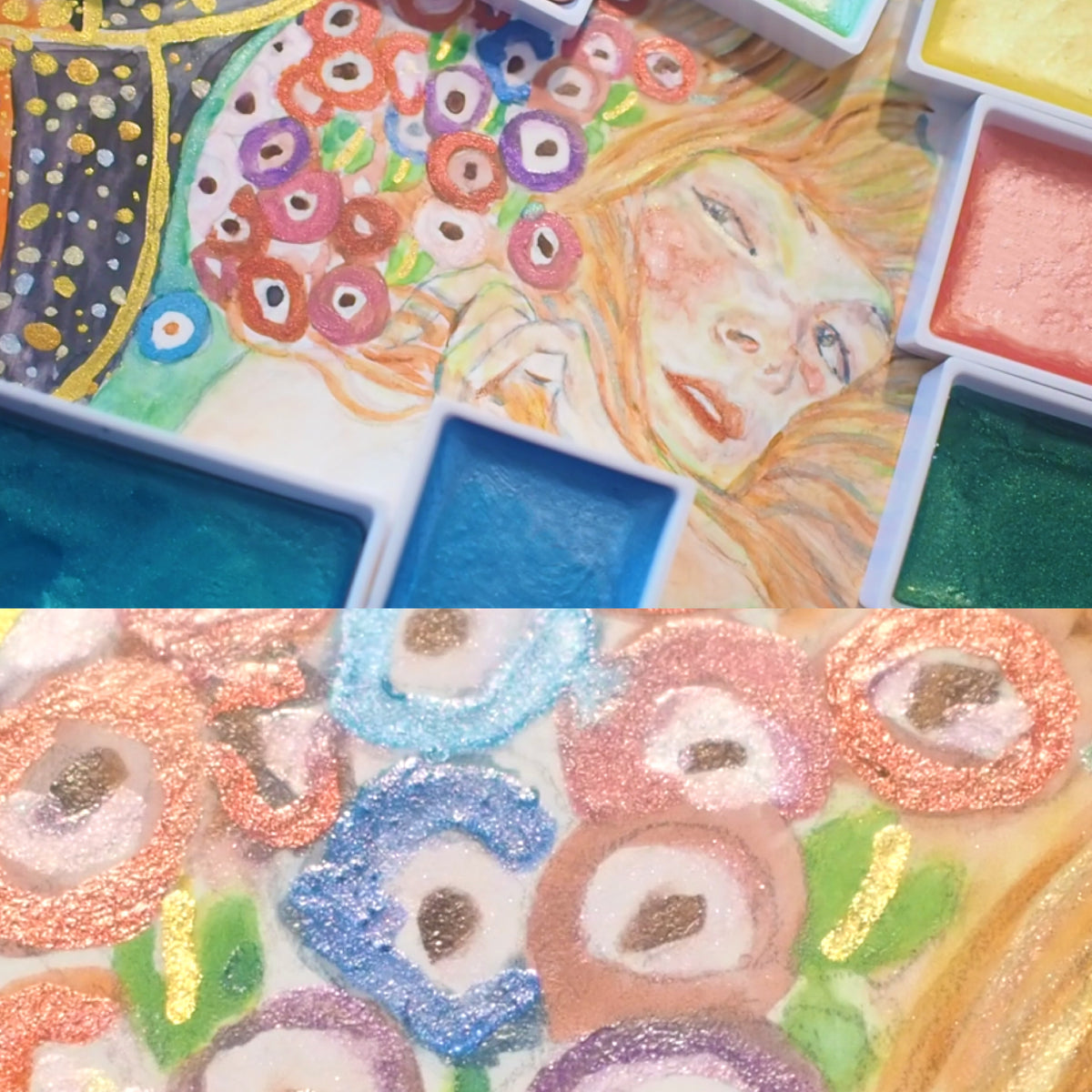 呉竹 顔彩耽美 メタリックカラーセット (MC20/24V/NW2A)