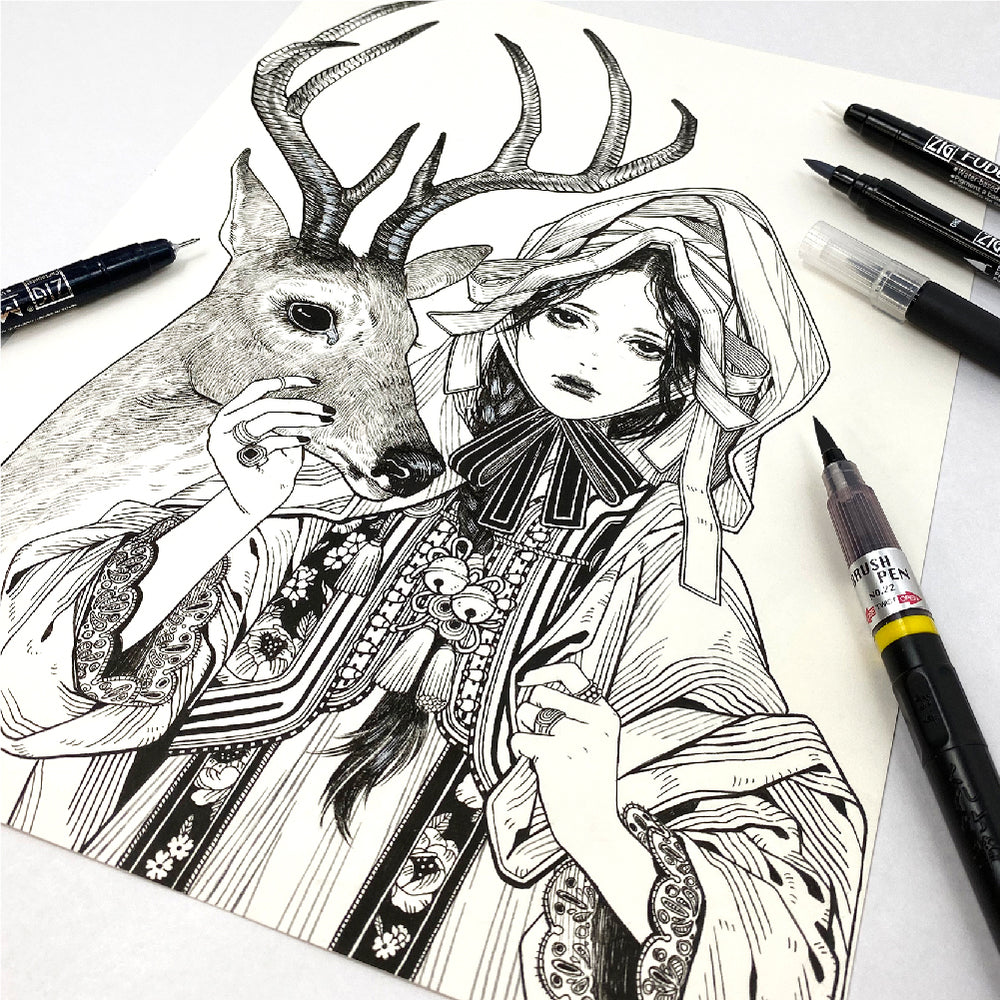 ZIG ILLUSTRATION BASIC SET2 筆ぺん 5V (IKTB-21/5V)