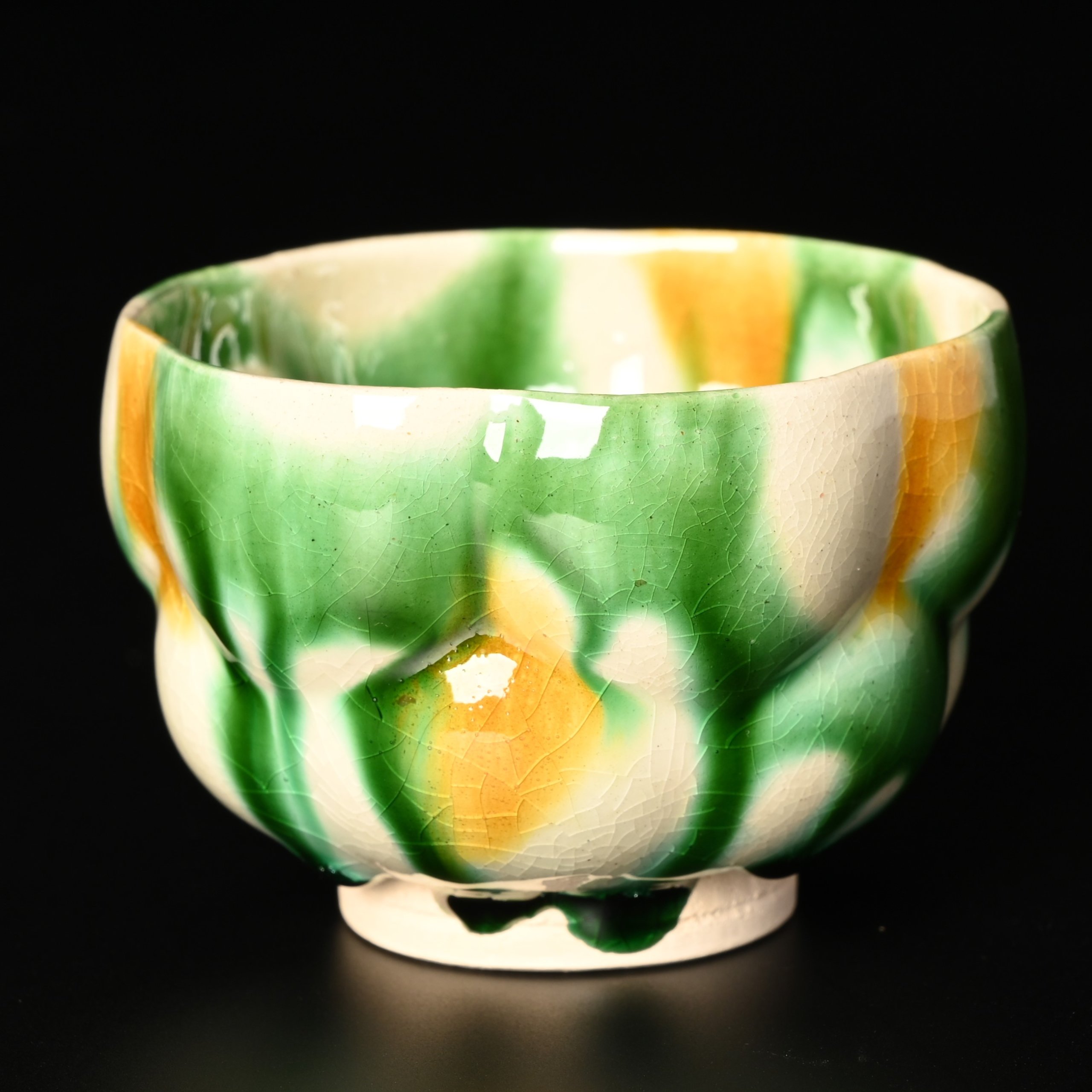 加藤卓男 三彩花形酒杯 | 銀座 黒田陶苑オンラインショップ