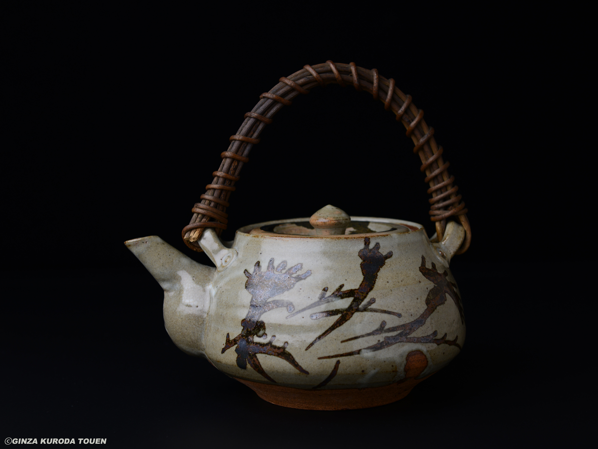 加藤唐九郎 絵唐津土瓶 | 銀座 黒田陶苑