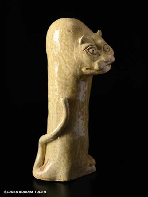 八木一夫 黄瀬戸虎置物 | 銀座 黒田陶苑