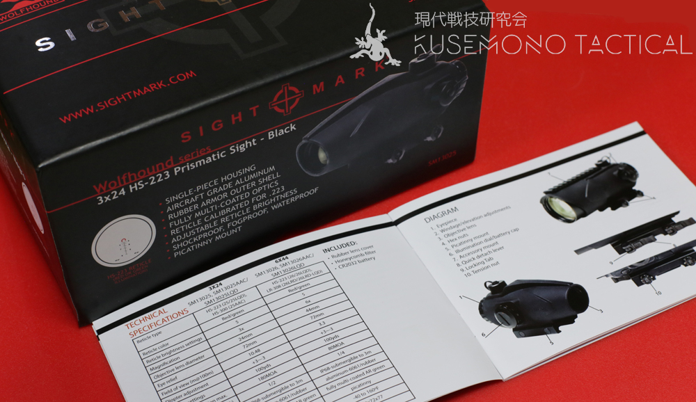 レビュー】 SIGHTMARK – Wolfhound 3×24 HS-223 | 現代戦技研究会