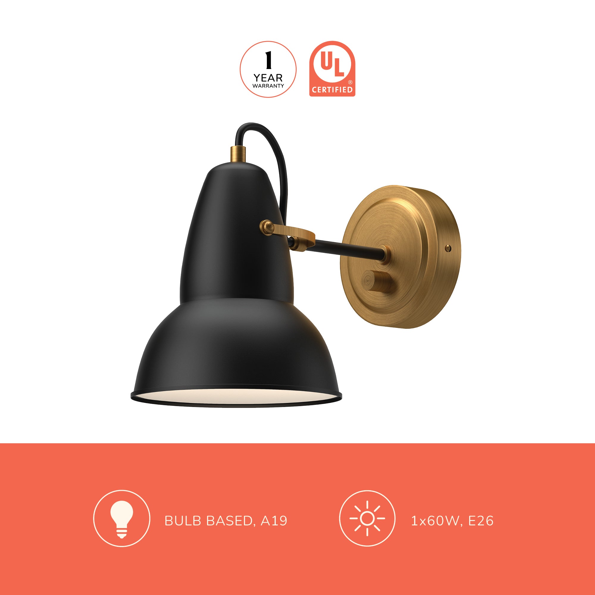 Felix 7-in Wall/Vanity Light – Kuzco Lighting