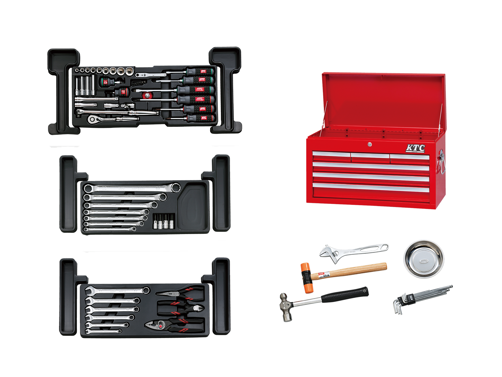 工具セット（チェスト＋ローラーキャビネットタイプ・チェストタイプ