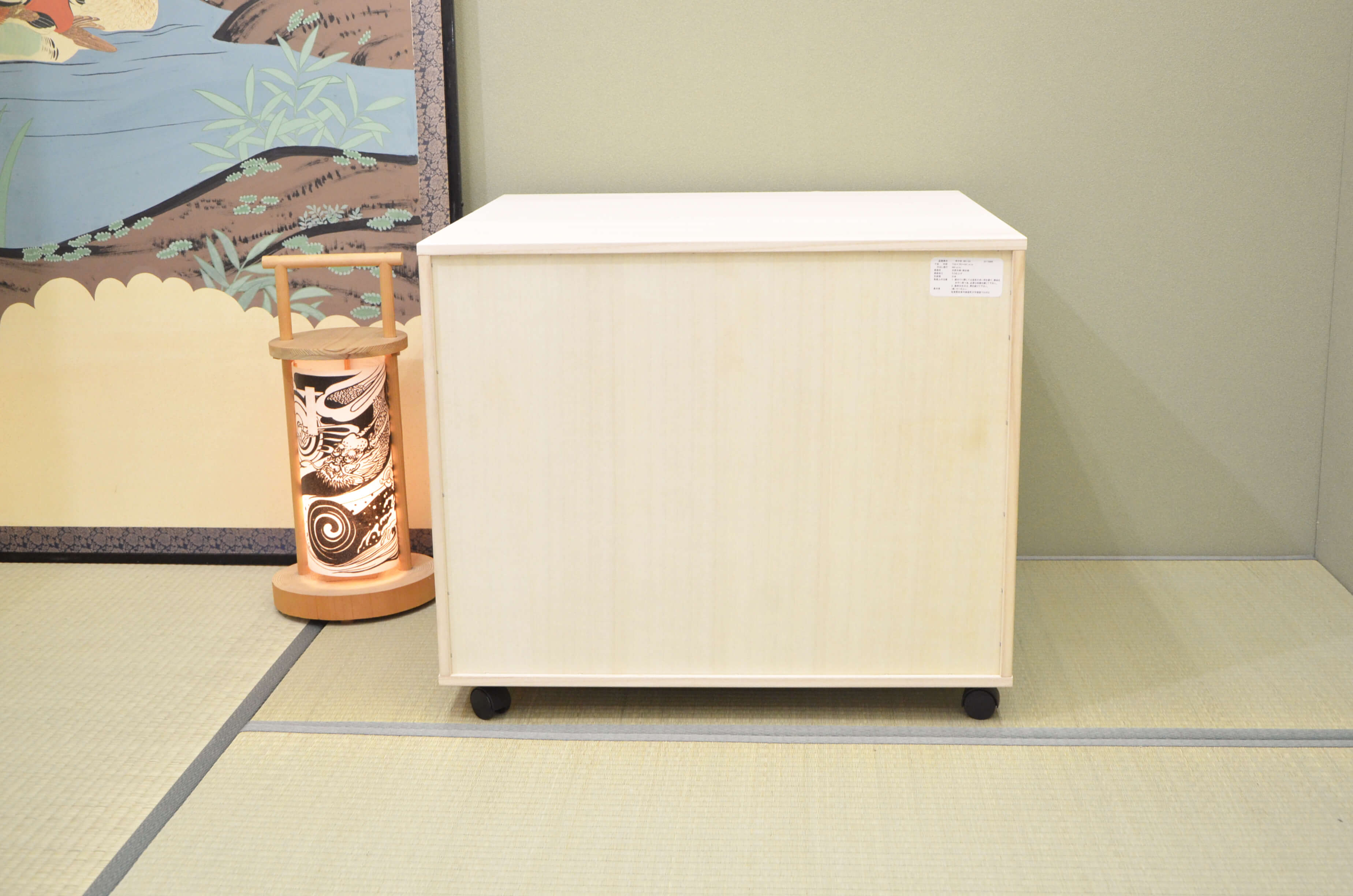 商品情報ー桐押入れたんす収納3段キャスター付 ｜ 桐たんすの京都-市やま