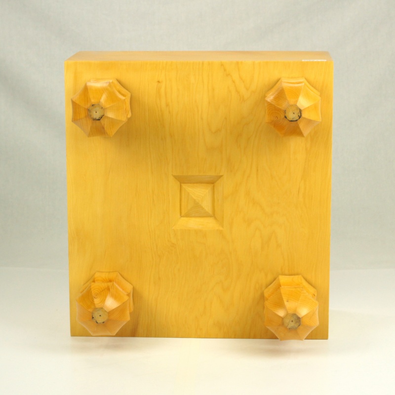 本榧脚付碁盤 6寸柾目 18Z112