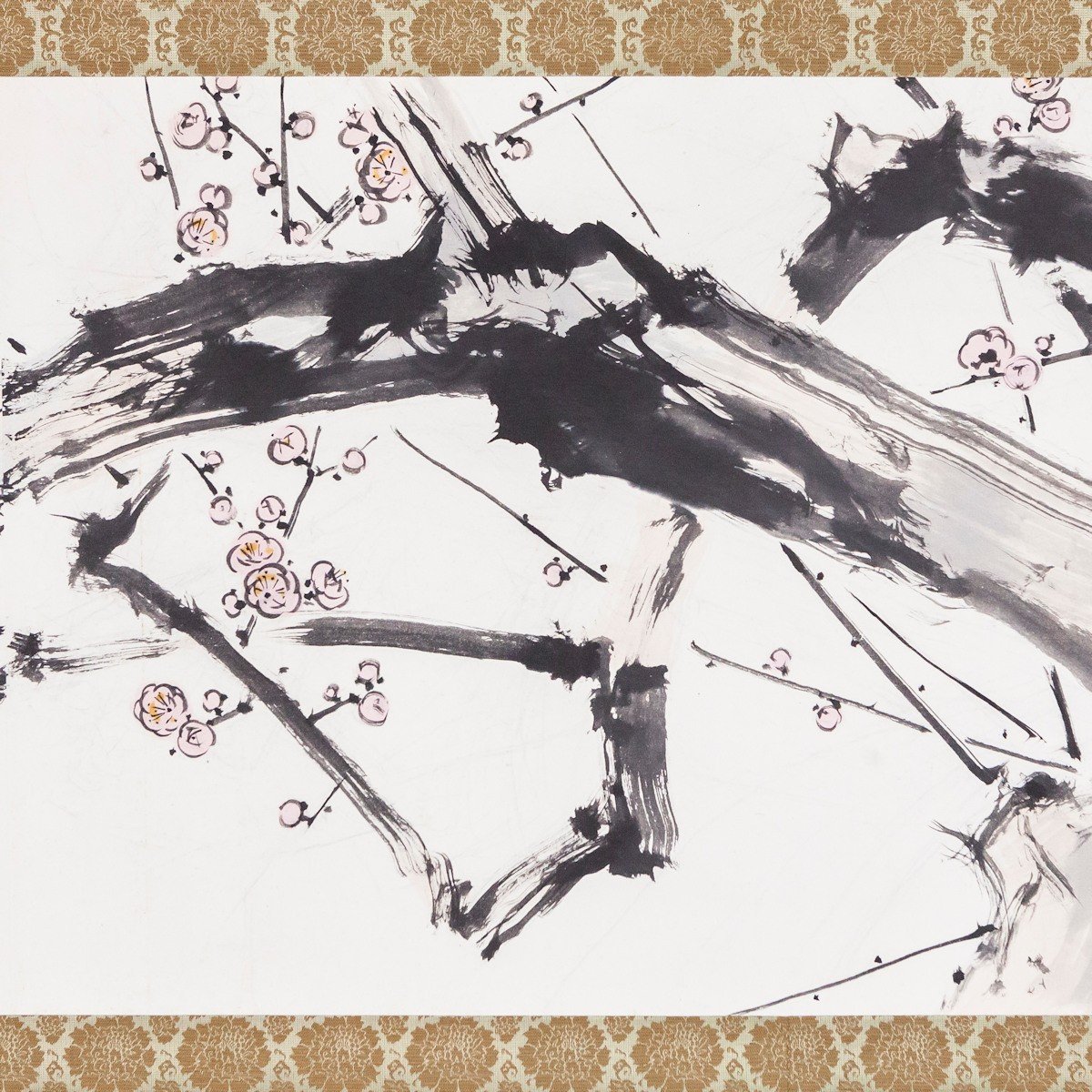 贅沢な下絵アートの見方竹内栖鳳《紅白梅図》｜THE KYOTO｜京都新聞