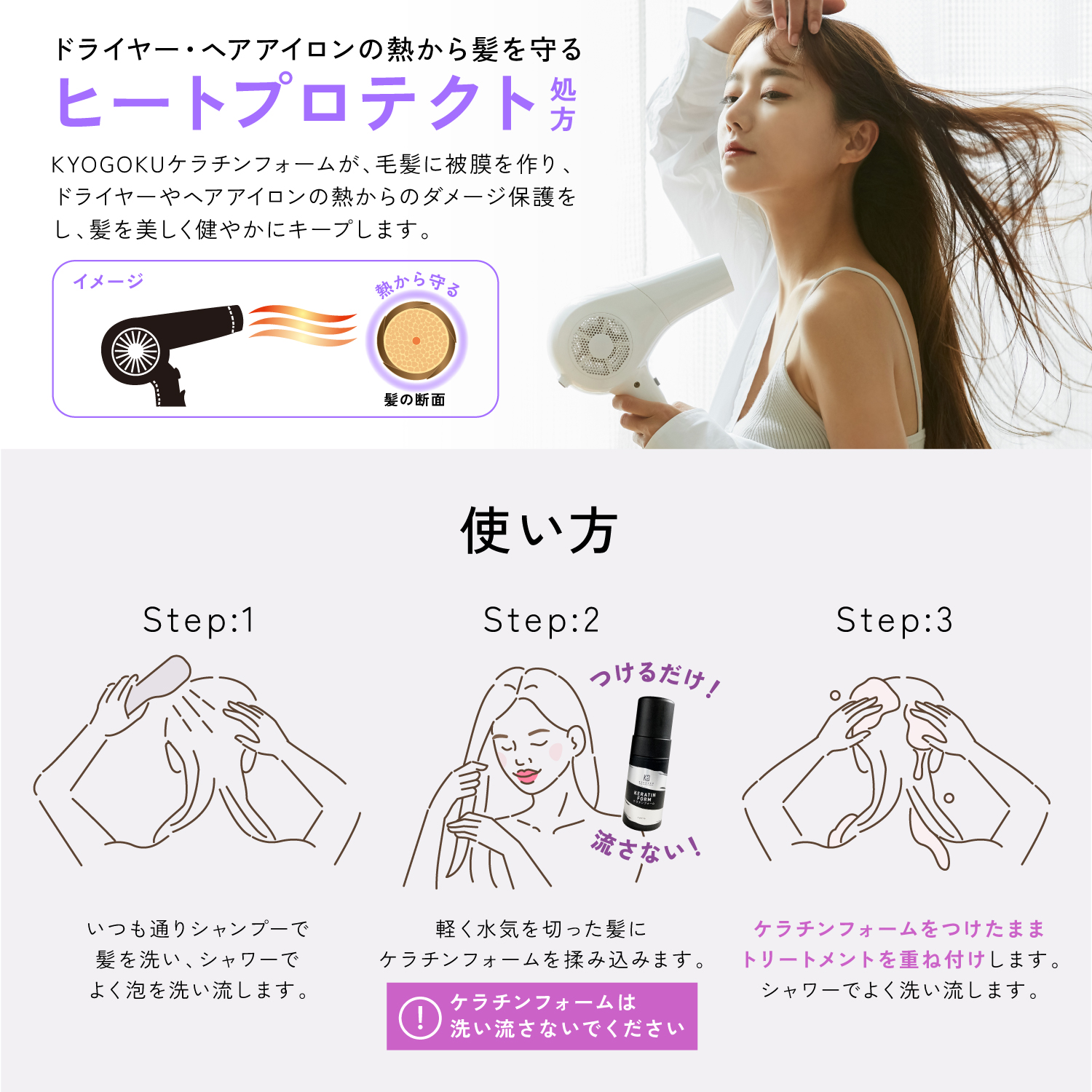 Kyogoku Professional / KYOGOKU ケラチンフォーム 原液100% 導入美容
