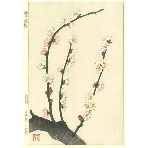 F169 豊後梅 花版画 Flower Woodcut ーPlumー | 芸艸堂 版元 | 京もの