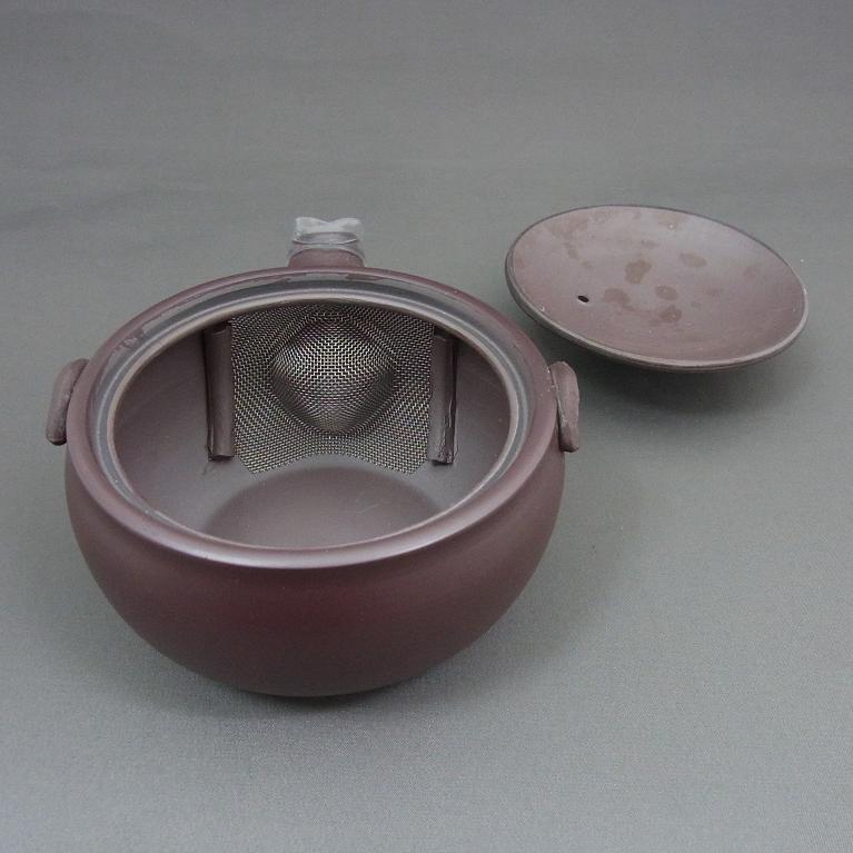 萬古焼 宝瓶型 急須（紫泥）｜茶器・煎茶道具｜京なごみオンラインショップ