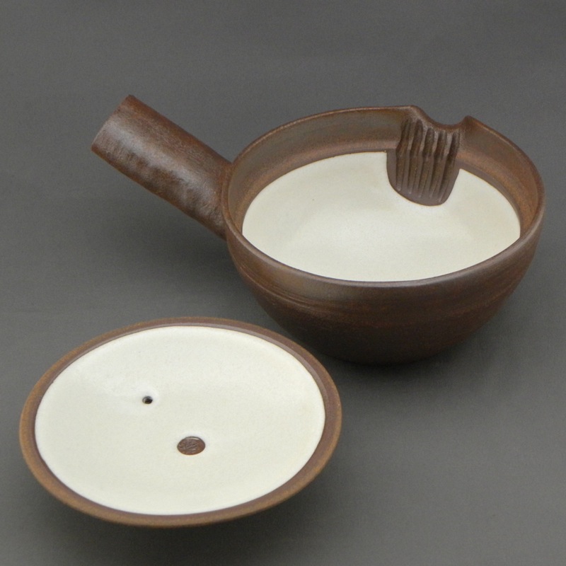 河島浩三作 京焼 横手しぼり出し大急須｜茶器・煎茶道具｜京なごみ