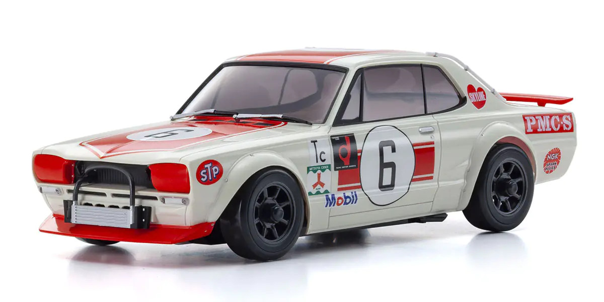 MINI-Z AWD NISSAN SKYLINE 2000GT-R (KPGC10) Racing 1972 #6 Red