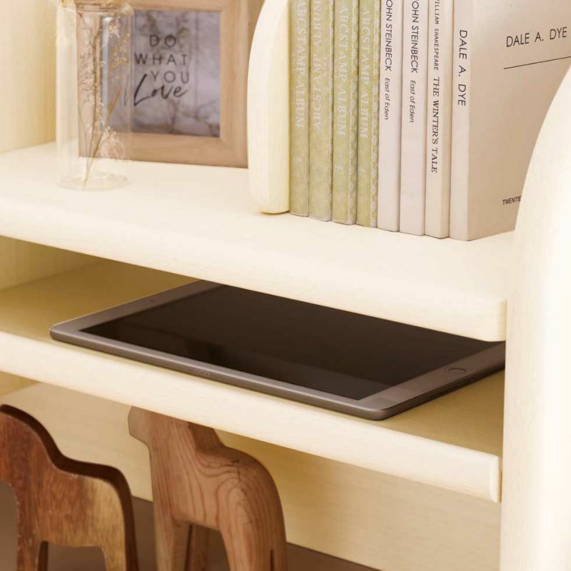 CDコンパクトステップアップデスクホワイトウォッシュ色CDR-985/CDR